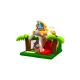 0.55mm PVC Tarpaulin Stone Age Inflatable Bouncer With Slide Combo Inflatable Jumping Castle For Kids