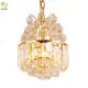 Modern K9 Crystal Pendant Light LED Gold Round Hanging Ceiling Light