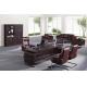 luxury 2.4m office leather executive manager table