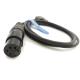Flexible 4 Pin XLR To Dtap Cable Straight Type For Camera Monitor