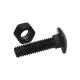 Available Coarse Thread Pitch Fastening Metal Bolts for Heavy Duty in Chemical Processes