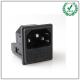 LZ-14-F8 250V Fuse Switch Power Socket With 3 Pin,Switch Fused IEC C14 Inlet