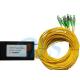 1 × 16 PLC FC / APC Singlemode Optical Fiber Splitter For Optical Communication System