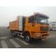 CNG Heavy Dump Truck SHACMAN F3000 8x4 Tipper Truck 380hp EuroV Yellow