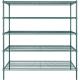 445lbs 200kg Five Tier Storage Home Wire Shelving With Wheels