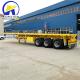 50T Load Capacity ECE Certified Container Flatbed Semi Truck Trailers for Transport