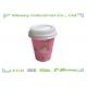 80mm 90mm Disposable Coffee Cup Lids , biodegradable PS paper cup lid for 10oz 12oz 16oz 22oz