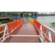 UV Resistant Marine Aluminum Gangways Long Lifespan Floating Docks Ramp