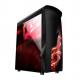 Artshow Airflow ATX Mid-Tower with Hollow & Transparent Front Panel, Full Acrylic Left Side Panel