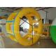 Yellow colour inflatable water roller tube ball , inflatable water roller