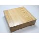 Ash Wood Personalized Wooden Serving Tray , Square Food Tray With Cover