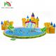 Custom Outdoor Colorful Bouncy Water Slide With Pool For Kids And Adults