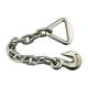 5/16 x 18 Heavy Duty Chain with 2 D-Ring 10000 Lbs and Grab Hook Standard Structure