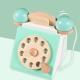 Retro Simulation Phone Playset Wooden Educational Toy For Children
