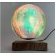 promotion magnetic levitation starry moon lamp ,colorful change floating moon light