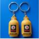 Custom 3d Gas Cylinder Bottle Shape Rubber PVC Keychain Key Holder For Advertising Souvenirs