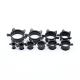 Black Stainless Steel Ear Tunnel Piercing Jewelry Crystal Gems Cat Flesh OEM ODM