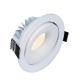 Flicker Free 30 Degree Tilt LED Downlights , Practical Dimmable LED COB Downlight