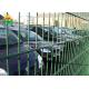 HUILONG PVC Coated Wire Mesh Fence , 2.43m Double Loop Wire Fence