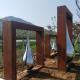 Corrosion Resistant Corten Steel Sculpture Home Decor Sculpture With Stainless Steel