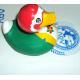 EN71 Promotional Green Weighted Rubber Ducks Gift For Race / Bath Time