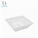 Glossy White Above Counter Sink Bowl Square Table Top Basin 400*400*100mm