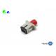 SC Female - FC Female Simplex Hybrid Fiber Optic Adapter Ceramic Sleeve Red Cup With Metal Material