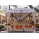 4M Width Arc Shape Outdoor Commercial Event Tent Hard Pressed Aluminum Alloy