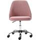 Mid Back Home Office Swivel Chair Armless Twill Fabric Adjustable For Small