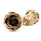 Gold Eternal Rose Gift , DIY Artificial Rose Heads For Christmas Decoration