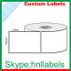 Custom Thermal Label 102mmX73mm/1 Plain D/Thermal Roll Removable, 750Lpr, 38mm core