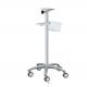 Height 890mm Hospital Computer Stand Patient Monitor Rolling Computer Cart