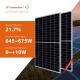 645W 650W Canadian Solar Modules 670W 675W Monocrystalline Pv Module Black Frame
