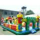 0.55mm PLATO Colorful PVC Tarpaulin Child Inflatable Fun City YHFC 013 for Backyard Party