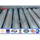 Hot dip galvanized 11m High Voltage Electrical Power Pole for 220kv Electrical Transmission