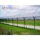 Airport Perimeter Fencing line with Concertina Razor Coil, China Manufacturer, 2.8m high