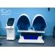 360 Degree 9D Egg VR Cinema Mini Roller Coaster With Electric Vibration Platform