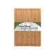 Laser Logo Bamboo Large Wooden Cutting Boards Rectangle Shaped With Juice Groove