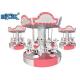 Coin Operated Kiddy Ride Machine 6 Players Angel Fiberglass Carousel Merry Go Round