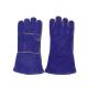 Water Proof LC2011A Heat Resistant Blue Cow Split Leather Working Gloves for Welding