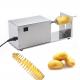 Silver Stainless Steel Potato Tornado Cutting Machine For Home And Outdoor