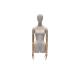 Bamboo jute cloth Half Body female Mannequin for Showcasing Suits and Uniforms