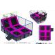 25M2 Indoor Trampoline/Chinese Jumping Bed/ Small Commercial Indoor Trampoline Park for Kids and Adults