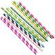 Wood Pulp Waterproof Paper Straws Earth Friendly Various Colors For Festival