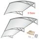 Manual Retractable Polycarbonate Door Awnings High Class ABS Materials