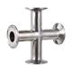 WZ ISO Standard Size 4 Way Elbow Pipe Fitting in Stainless Steel 304/316 for Sanitary