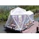 Starry Night Airtight Polygon Camping Tent Inflatable Bubble Hotel Dispense With Permanent Electricity Blower