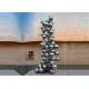 Large Garden Decoration Polished Stainless Steel Multi Balls Sculpture