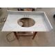 22 Inch Prefab Vanity Tops / White Carrera Marble Countertops Durable For Home