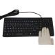 100 % Waterproof Keyboard With Touchpad , Man Machine Wireless Silicone Keyboard